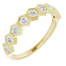 14K Yellow 1/3 CTW Diamond Stackable Ring - 71876611P
