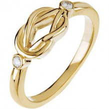 14K Yellow .06 CTW Diamond Knot Ring - 67736121611P