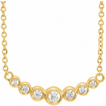 14K Yellow 1/5 CTW Diamond 16-18 Necklace - 86443601P