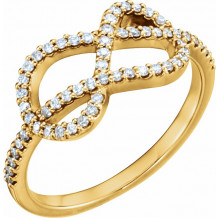 14K Yellow 1/3 CTW Diamond Knot Ring - 122826601P