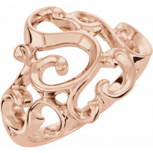14K Rose Metal Fashion Ring - 540022474P