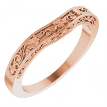 14K Rose Floral-Inspired Matching Band - 123679118P