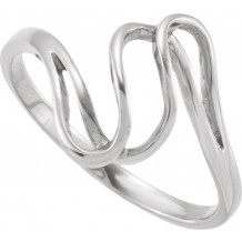 14K White Metal Fashion Ring - 523411176P