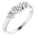 Platinum 1/3 CTW Diamond Multi-Shape Ring - 123930603P photo