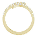 14K Yellow 1/3 CTW Diamond Snake Ring - 123084601P photo 2
