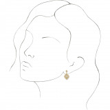 14K Yellow 3/8 CTW Diamond Vintage-Inspired Earrings - 87055601P photo 3