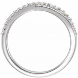 Platinum 1/5 CTW Diamond Criss-Cross Ring - 1227736003P photo 2