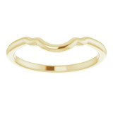 14K Yellow Band for 5.2 mm, 5.8 mm and 6.5 mm Engagement Ring - 123129117P photo 3