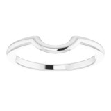 14K White Matching Band for 5.8 mm Engagement Ring - 122960604P photo 3