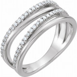 14K White 1/4 CTW Diamond Ring - 123138600P photo