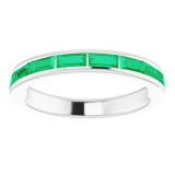 14K White Emerald Ring - 12293260012P photo 3