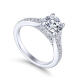 Gabriel & Co. 14k White Gold Infinity Straight Engagement Ring - ER13857R4W44JJ photo 3