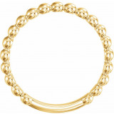 14K Yellow 2.5 mm Stackable Bead Ring - 516081008P photo 2