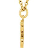14K Yellow Lowercase Initial g 16 Necklace - 8578070018P photo 2
