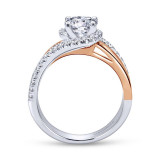 Gabriel & Co. 14k Two Tone Gold Contemporary Bypass Engagement Ring - ER10308T44JJ photo 2