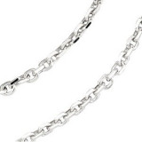 14K White 1.75 mm Solid Diamond-Cut Cable 7 Chain - CH125244302P photo 2