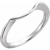 14K White Matching Band for 5.8 mm Ring - 12697205636P photo