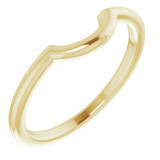14K Yellow Matching Band for 5.8 mm Engagement Ring - 122960605P photo