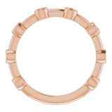 14K Rose Citrine Bezel-Set Bar Ring - 72005652P photo 4