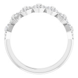 14K White 1/6 CTW Diamond Vintage-Inspired Anniversary Band - 123851600P photo 2