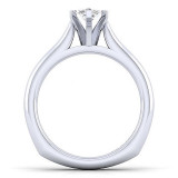 Gabriel & Co 14K White Gold Allie Solitaire Diamond Engagement Ring - ER6623M4W4JJJ photo 2