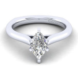 Gabriel & Co 14K White Gold Allie Solitaire Diamond Engagement Ring - ER6623M4W4JJJ photo