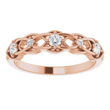 14K Rose 1/5 CTW Diamond Stackable Ring - 124162602P photo 3