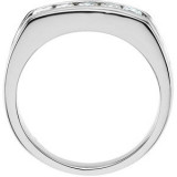 Platinum 3/4 CTW Diamond Men's Five-Stone Ring - 66409115059P photo 2