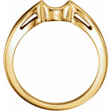 14K Yellow Band for 6.5 mm Round Ring - 10893125077P photo 2
