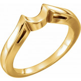 14K Yellow Band for 6.5 mm Round Ring - 10893125077P photo