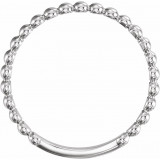 Platinum 2 mm Stackable Bead Ring - 516081004P photo 2