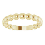14K Yellow Stackable Bead Ring - 51636102P photo 3