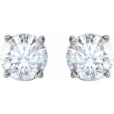 14K White 1 CTW Diamond Earrings - 187470202P photo 2