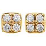 14K Yellow 1/2 CTW Diamond Earrings - 862866001P photo 2