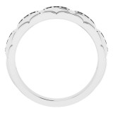 14K White 1/4 CTW Black Diamond Pattern Ring - 9860600P photo 2