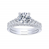 Gabriel & Co. 14k White Gold Contemporary Straight Engagement Ring - ER11756R4W44JJ photo