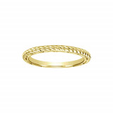 Gabriel & Co. 14k Yellow Gold Twisted Rope Stackable Ring photo 2