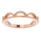 14K Rose Stackable Ring - 51668103P photo 3