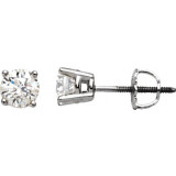 14K White 1/4 CTW Diamond Stud Earrings - 6753560007P photo