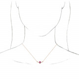 14K Rose Pink Tourmaline & .06 CTW Diamond 18 Necklace - 868146127P photo 3