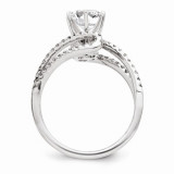 Quality Gold 14k White Gold Diamond Semi-Mount Engagement Ring photo 2