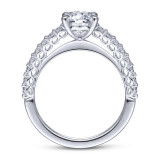 Gabriel & Co. 14k White Gold Classic Straight Engagement Ring - ER14682R4W44JJ photo 2
