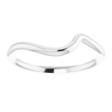 14K White Band for 5.8 mm Round Ring - 122953616P photo 3