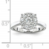 Quality Gold 14K White Gold Diamond Engagement Ring photo 2