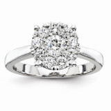Quality Gold 14K White Gold Diamond Engagement Ring photo