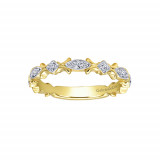 Gabriel & Co. 14k Yellow Gold Diamond Stackable Ladies' Ring photo 3