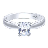 Gabriel & Co 14K White Gold Jamie Solitaire Diamond Engagement Ring - ER9687W4JJJ photo