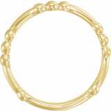 14K Yellow Stackable Bead Ring - 509421002P photo 4