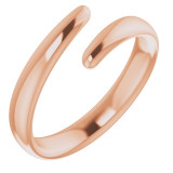 14K Rose Bypass Ring - 51629103P photo