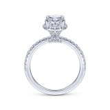Gabriel & Co. 14k White Gold Contemporary Halo Engagement Ring - ER14962O6W44JJ photo 2